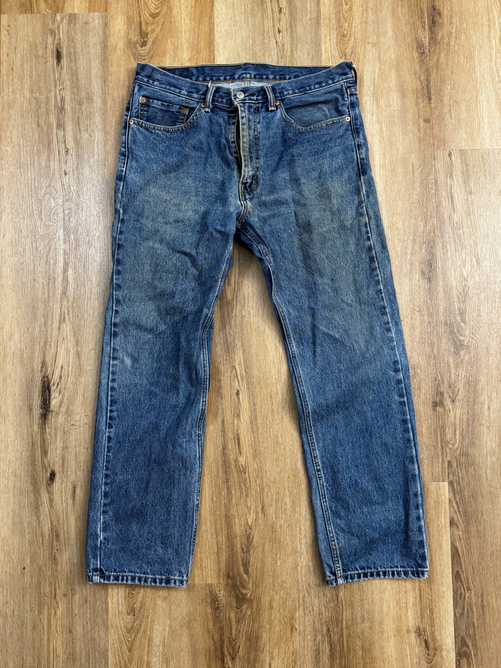 Levi's 505 Men's Blue Straight-Leg Jeans